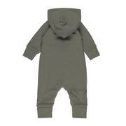 Cotton-Lined Merino Wool Baby Overall – Khaki