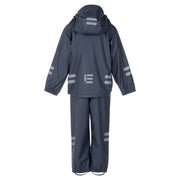 Kids’ Rain Jacket and Dungaree Set – Navy Blue