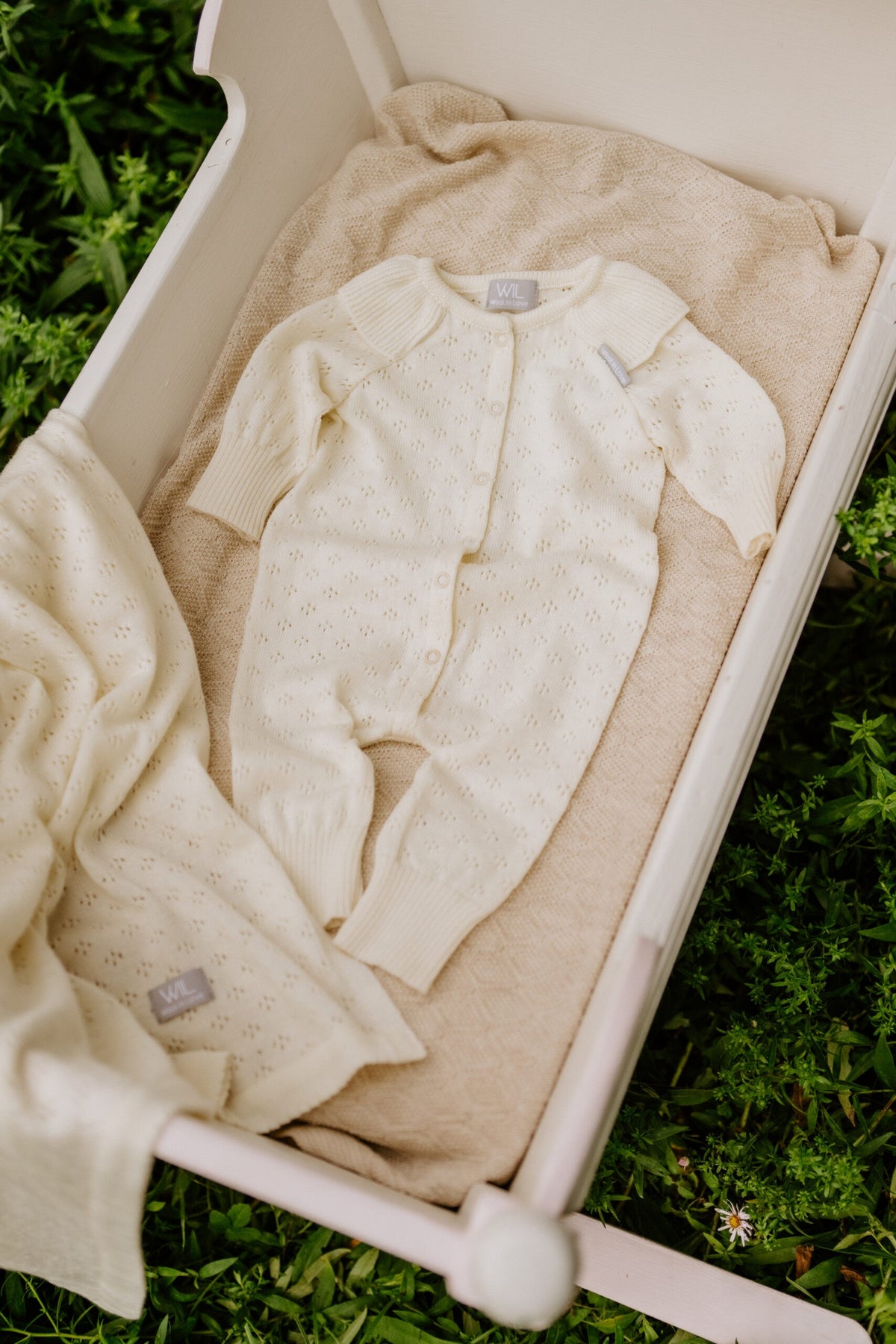 LOVE Gift Set For Baby - Blanket, Romper and Bonnet