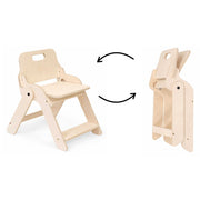 leg&go hopfällbar barnstol i björkplywood