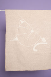 Merino baby blanket - Kitty