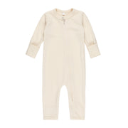 Merino Wool Baby Overall – White