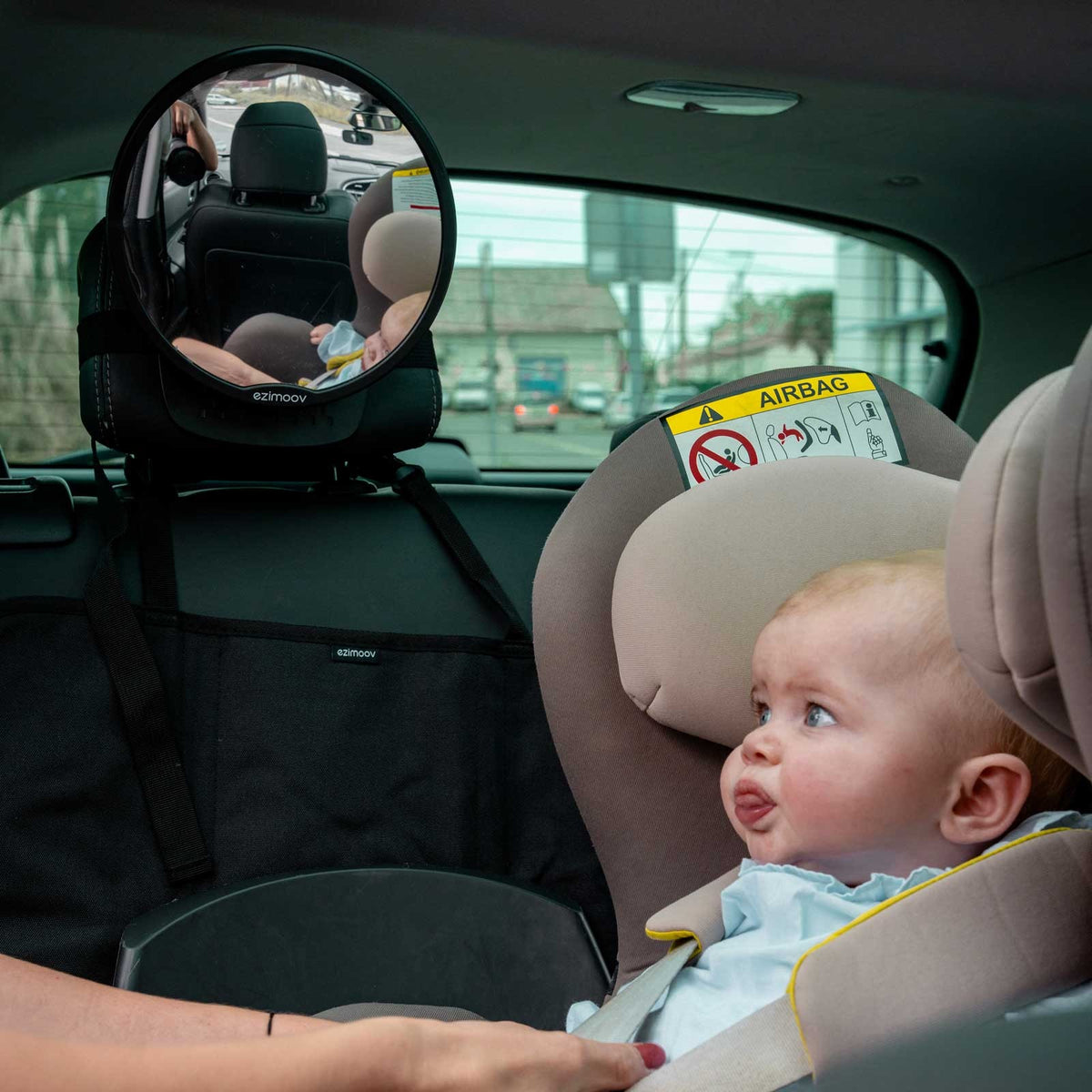 Round Rear Facing Car Seat Mirror