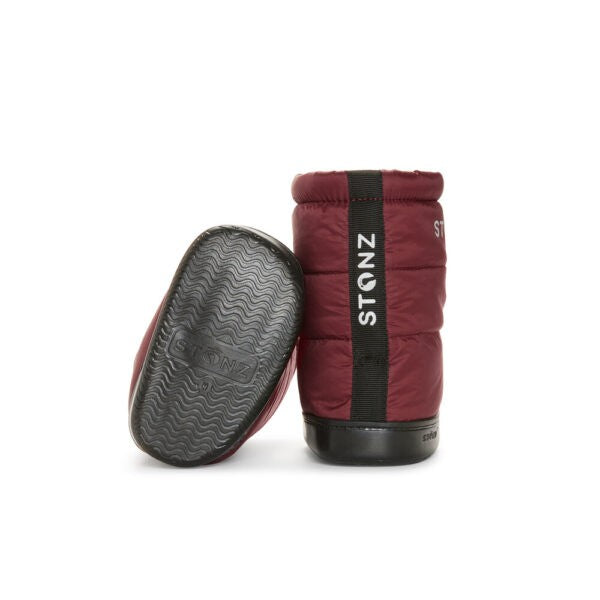 Toddler Puffer Booties - Ruby
