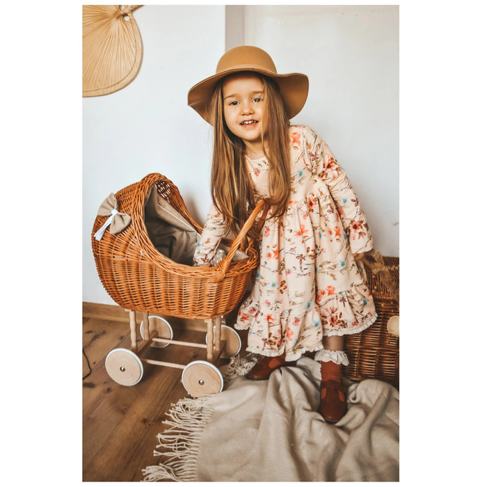 Wicker Stories dockvagn Lena – beige bäddset